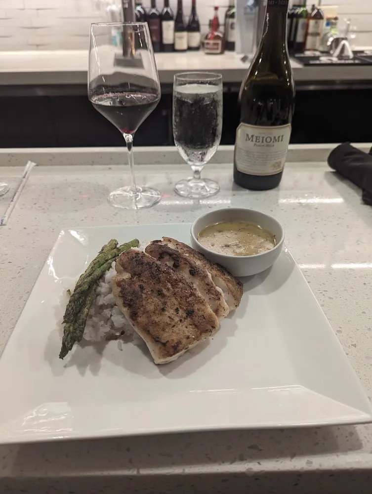 Grouper with Jasmine Rice and a Coconut Ginger Sauce